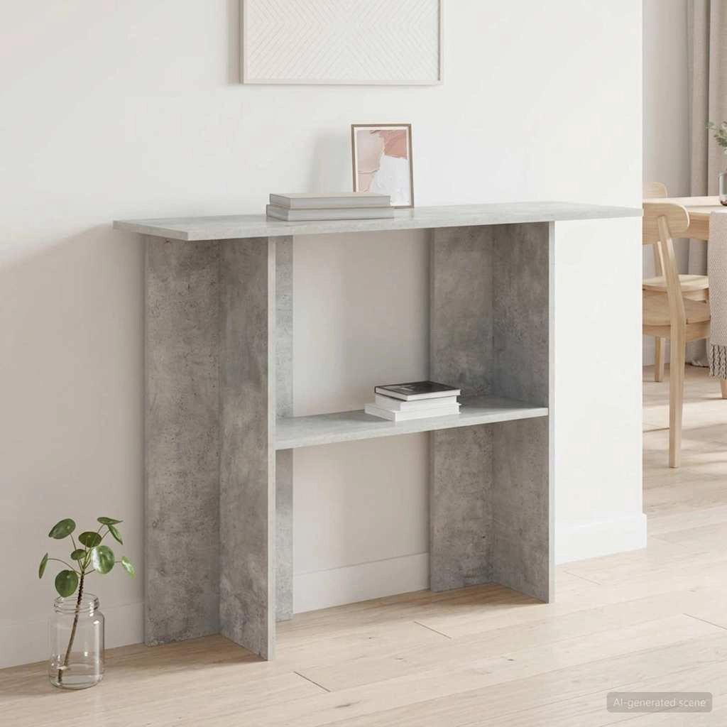 Tavolo consolle Grigio Cemento 100 x 30 x 75 cm 8001178