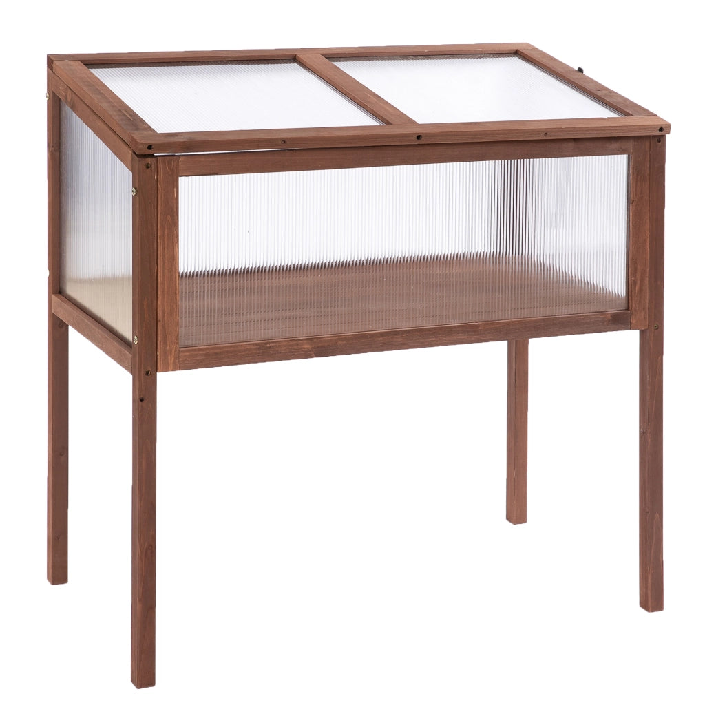 SERRE per coltivazione 90 x 50 x 93 cm in legno marrone