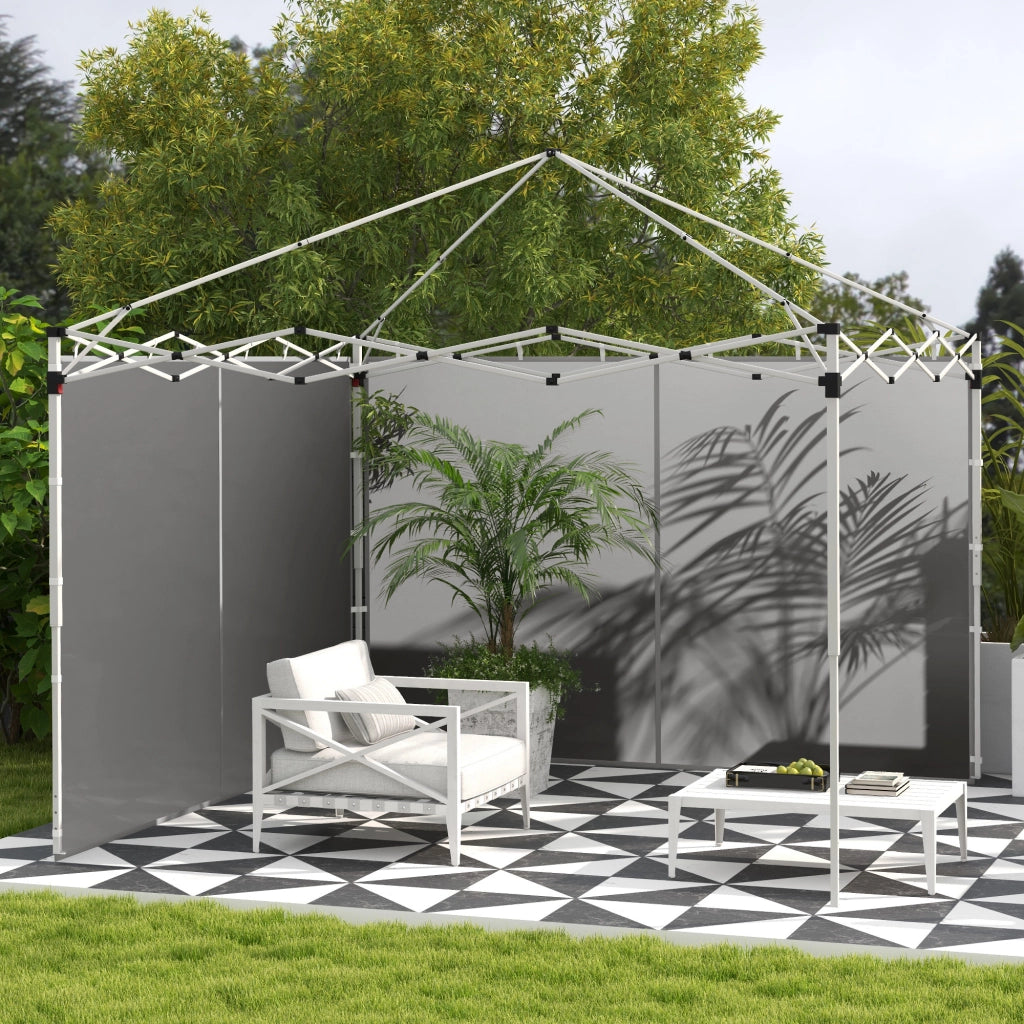 Pannelli Laterali per Gazebo 3x3m o 3x6m ¨C Zephmum ¨C 2 Pezzi Grigio