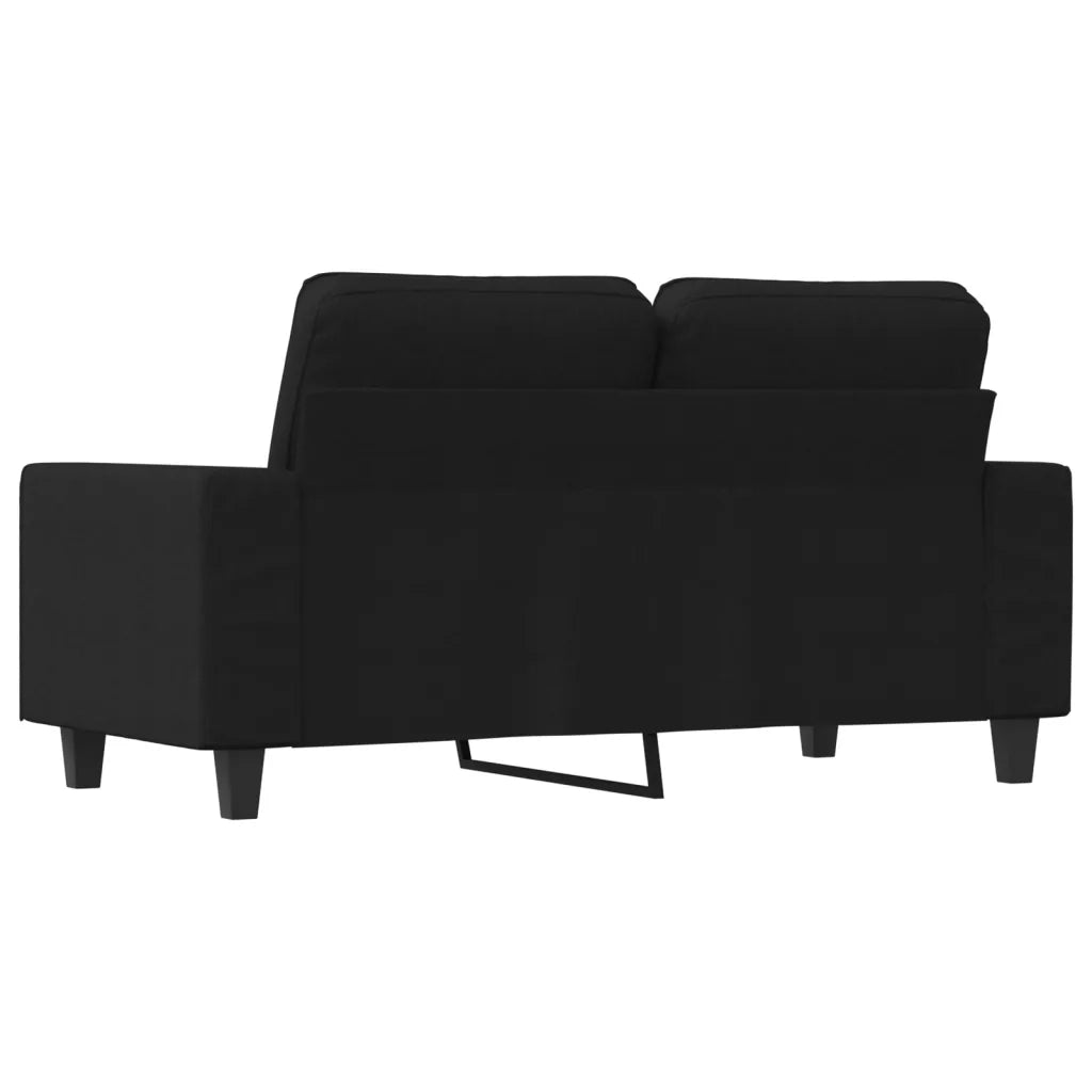 Divano a 2 Posti Nero 120 cm in Tessuto 359387