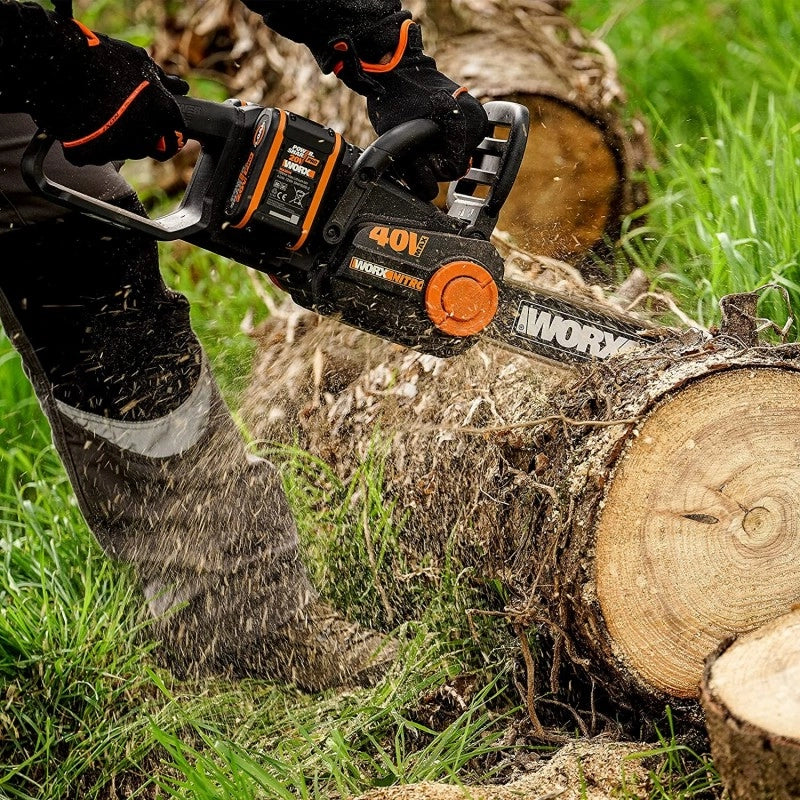Elettrosega a Batteria WG385E.9 40V Brushless 2.0 Barra 40 cm Solo Corpo per Taglio Intensivo - WORX