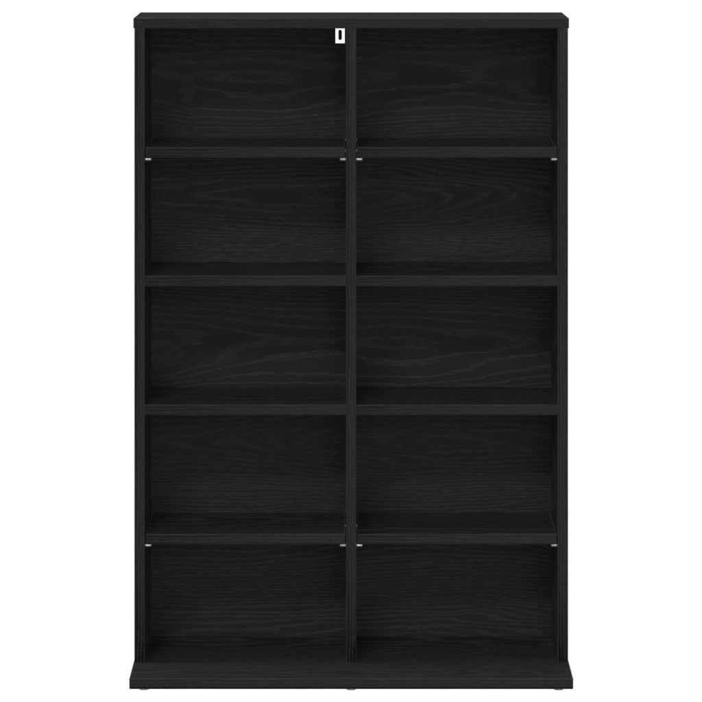 Mobile per CD Rovere Nero 65 x 23,5 x 97,5 cm 8012676