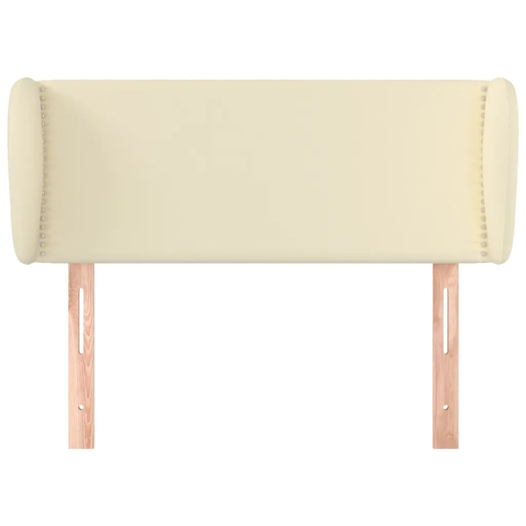 Testiera ad Orecchio Crema 83x23x78/88 cm in Similpelle