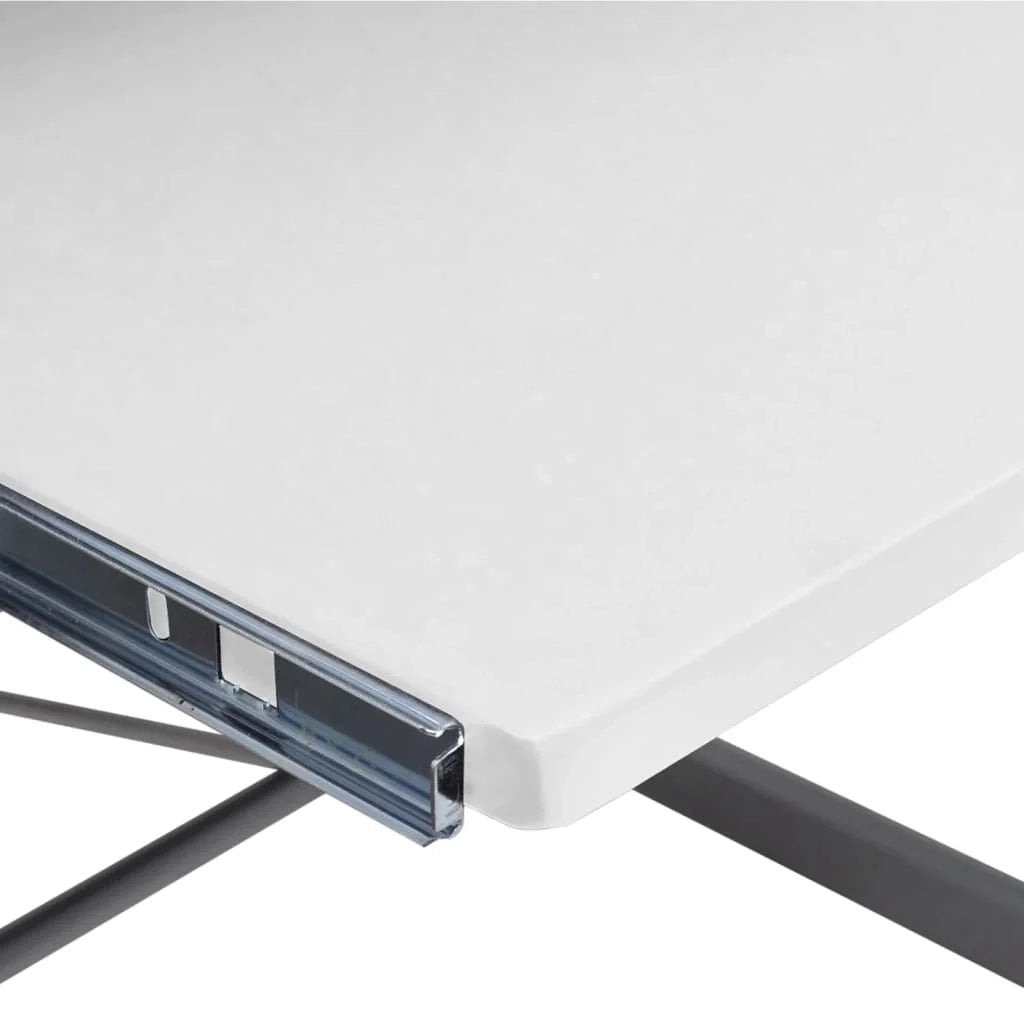 Scrivania angolare postazione computer scrivania studio computer 132 x 112 x 99 cm legno ingegnerizzato bianco 02_0023730