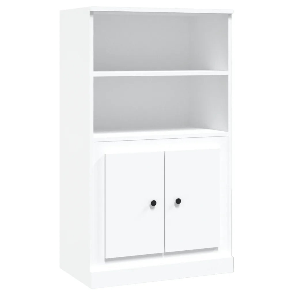 Credenza | Madia | Buffet da pranzo | Armadio da pranzo Bianca 60x35,5x103,5 cm in Legno Multistrato
