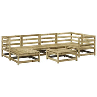 Set Divani da Giardino 7 pz in Legno Impregnato di Pino 3299533