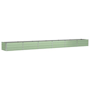 Fioriera moderna 600 x 80 x 45 cm per piante da interno ed esterno design industriale in acciaio verde 02_0059274