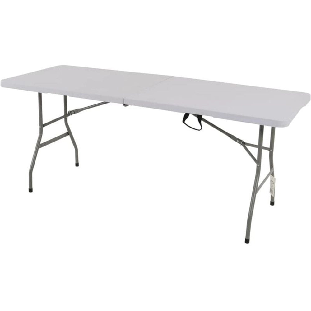 Trade Shop - Tavolo Pieghevole Portatile Rettangolare 180cm Multiuso Campeggio Eventi 4-6 Persone -