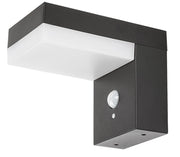 Applique solare LED 6W con sensore movimento Zrebar nera