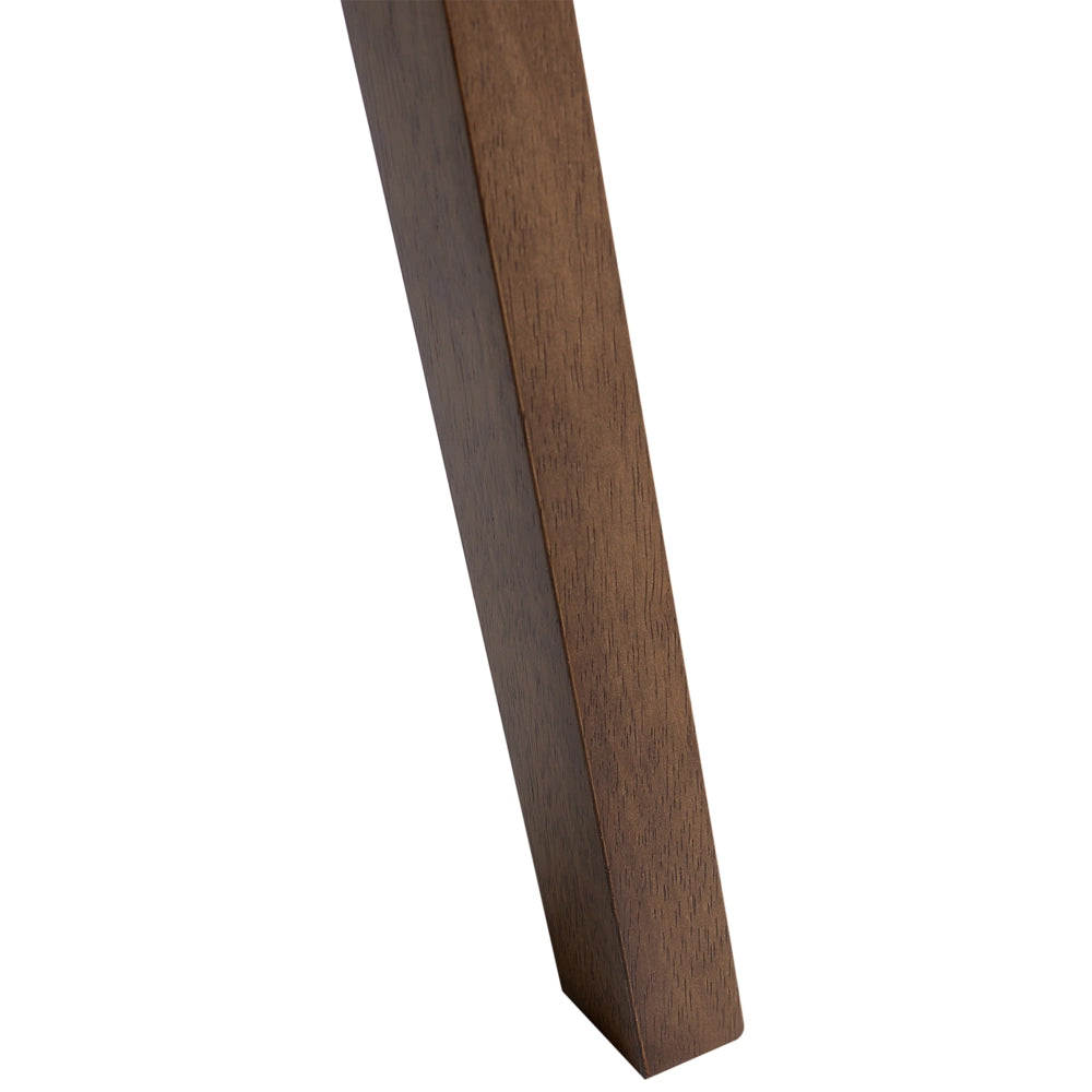 Set di 2 sedie da pranzo con struttura in legno di gomma marrone e verde scuro seduta in tessuto senza braccioli design retrò e tradizionale