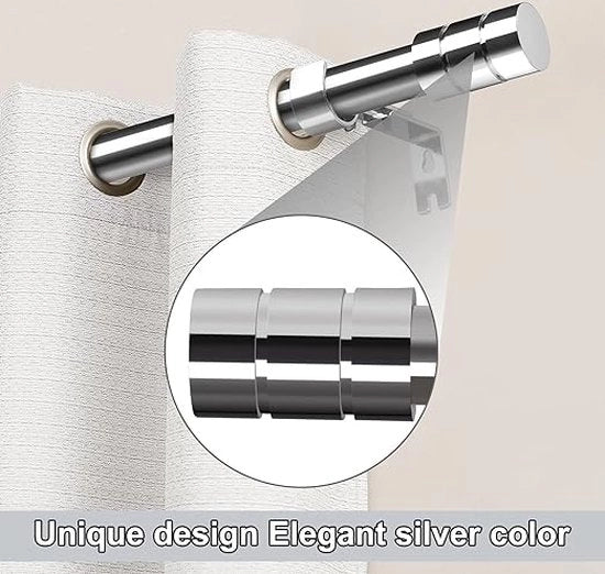 Maniglia per tenda - attrezzo per vestiti, maniglia per doccia, lunghezza extra, maniglia per tenda per camera da bagno, camera da letto, 78-229 cm