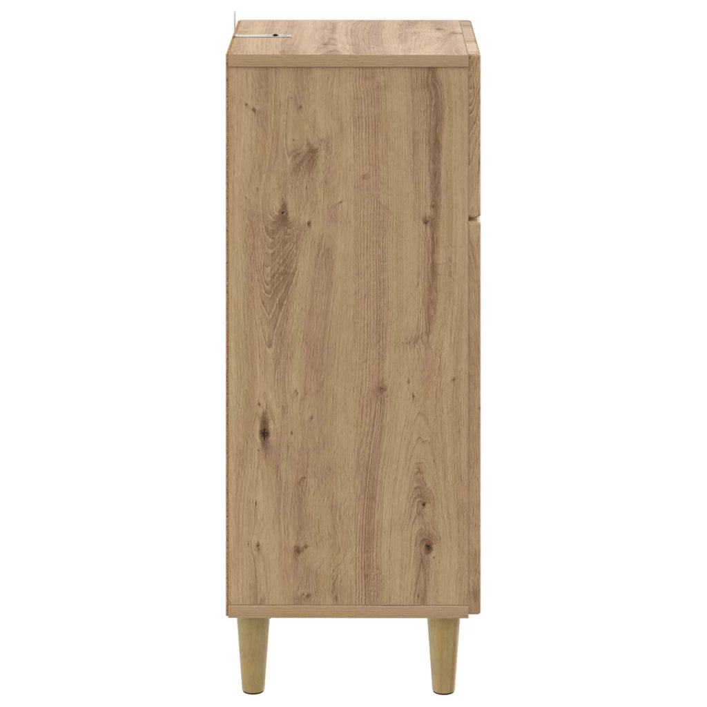 Mobiletto da Bagno ARNHEM Rovere Artigianale 30 x 31 x 80 cm 896614