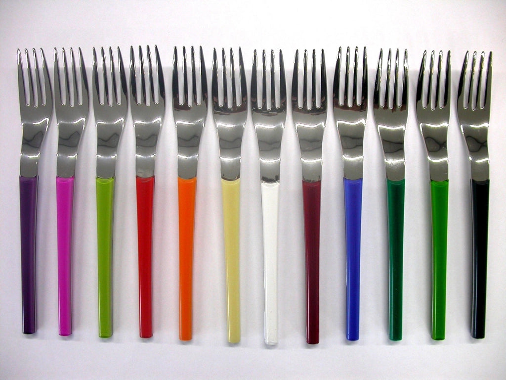 Servizio Set di Posate 24 pezzi in Acciaio Inox Eme Loto Fuxia 239