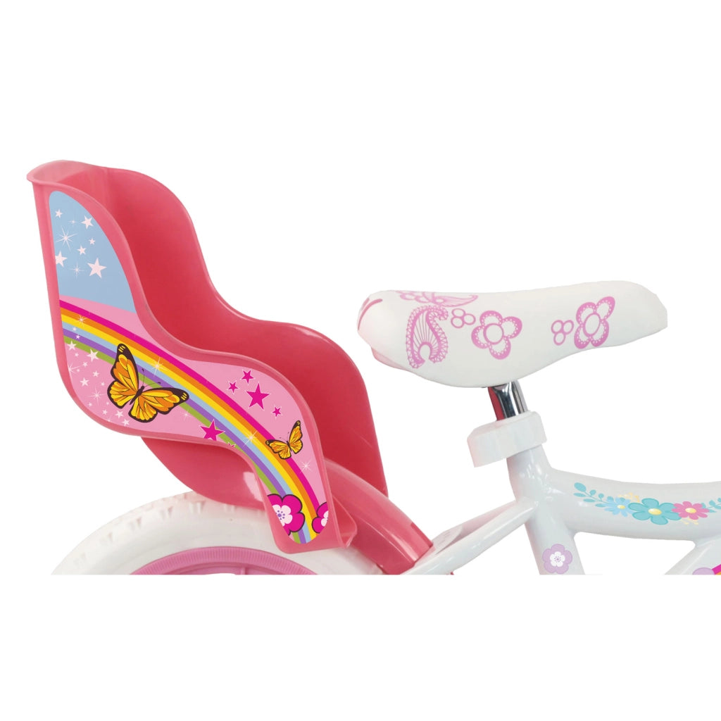 Bicicletta per Bambine 12" Unicorn Freno Caliper e Stabilizzatori in Acciaio Hi-Ten Rosa