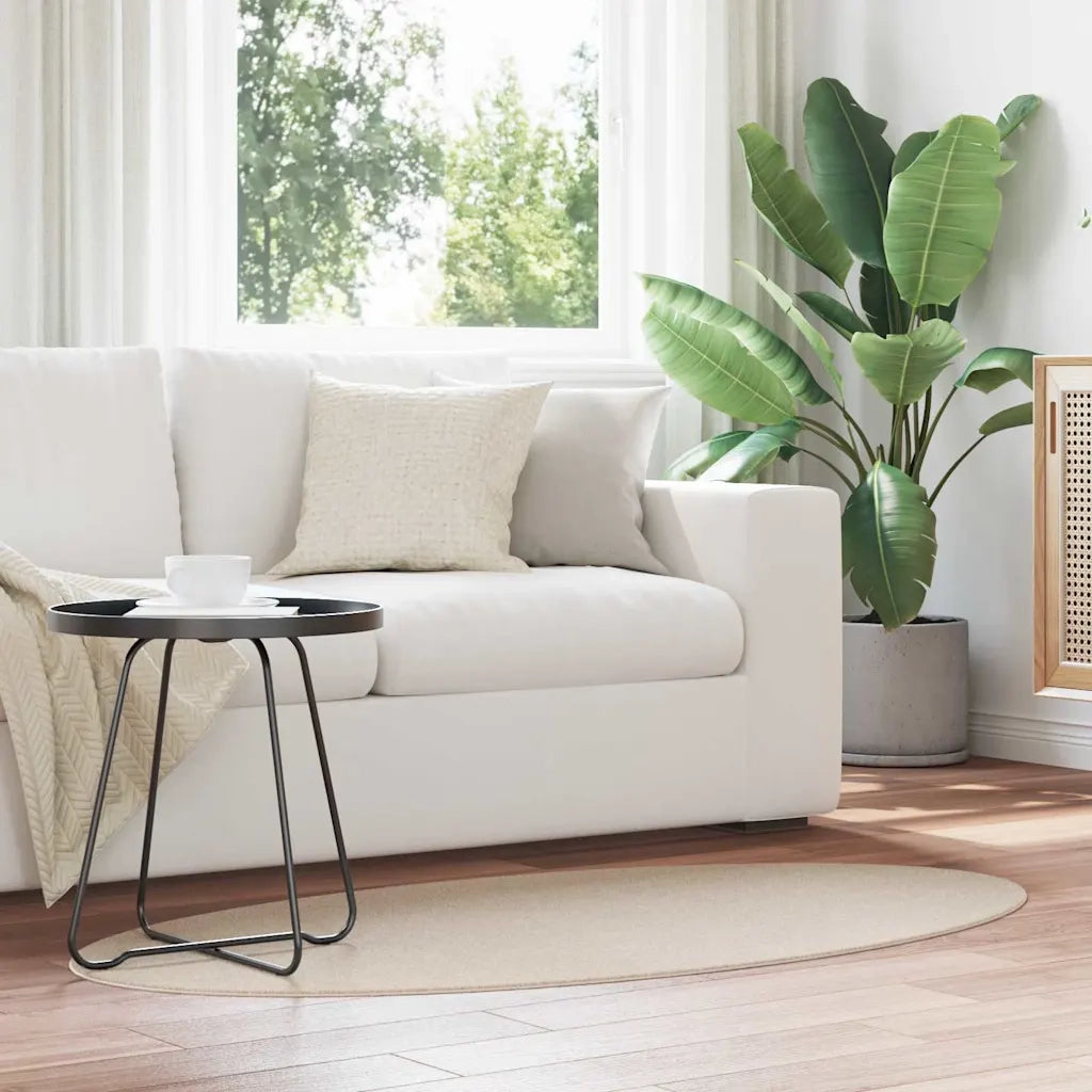Tappeti per area Ovale HUARTE Beige 80 x 150 cm 100% Poliestere 4103614