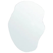 Specchio da parete di forma irregolare 50 x 70 cm vetro argento