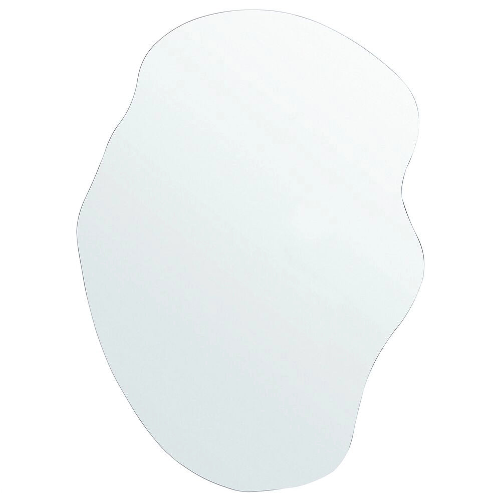 Specchio da parete di forma irregolare 50 x 70 cm vetro argento