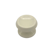Pomolo fisso per porta SAGUATTI 866/80KB in alluminio bianco lucido