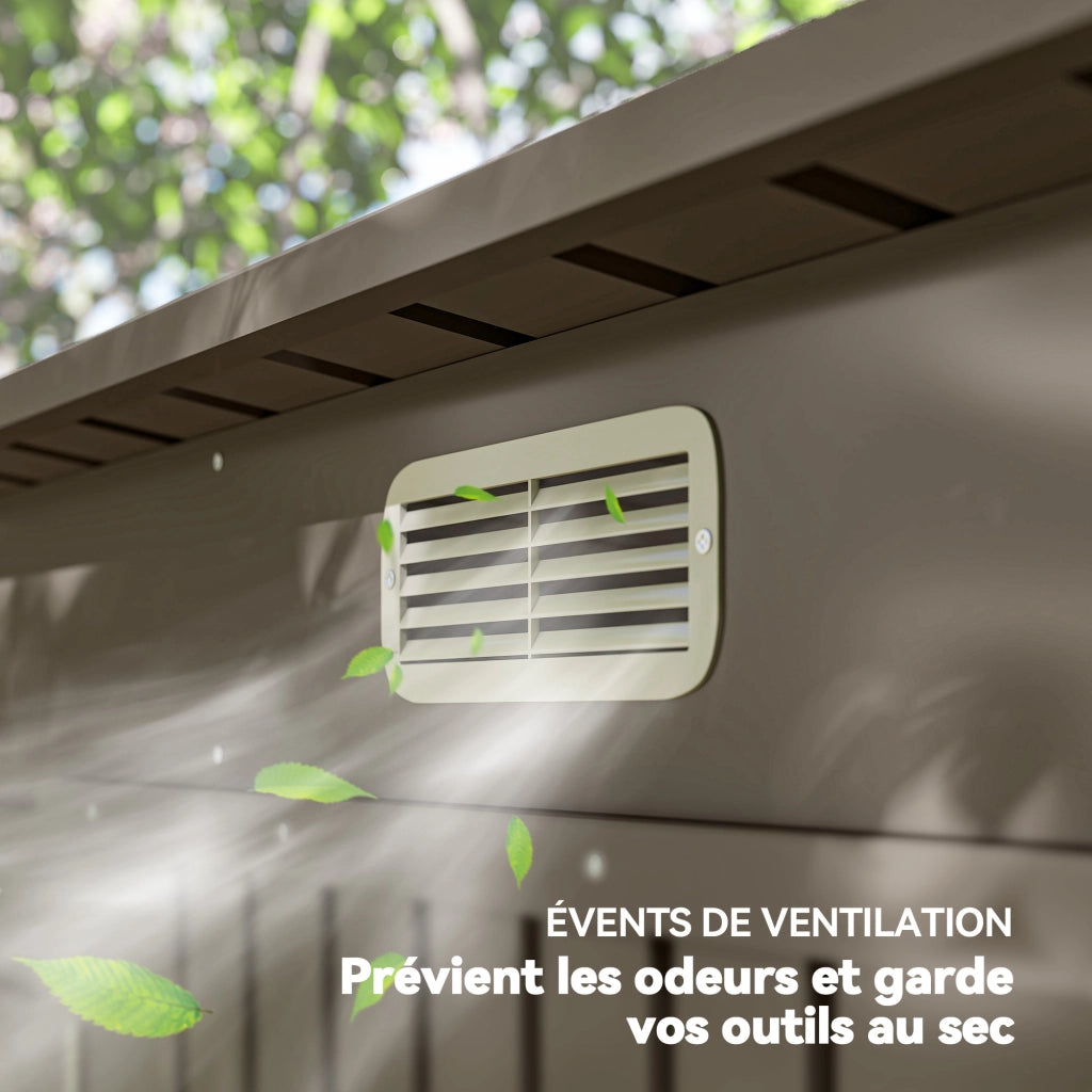 Casetta da giardino ¨C zephmum ¨C grigio chiaro, 3 m2, acciaio galvanizzato