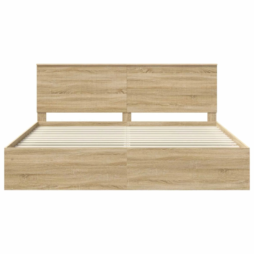 Struttura del letto Sonoma 200 x 200 cm Pino massello 3410967