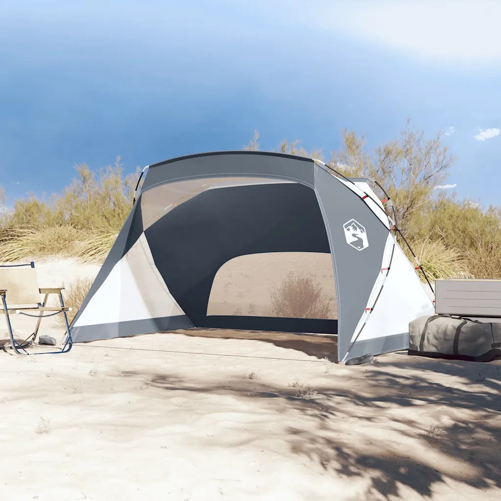 Tenda da Spiaggia Grigia 274x178x170/148 cm in Poliestere 185T 94405