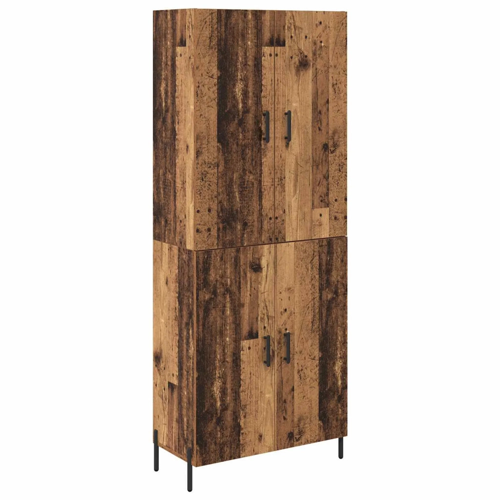 Credenza | Madia | Buffet da pranzo | Armadio da pranzo Legno vecchio 69,5 x 34 x 180 cm Legno multistrato