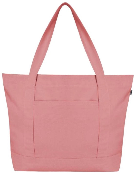 Borsa a Tela Ecowich per Donne con Cerniera e Tasca Interna, Borse da 100% Cotone Biologico per Uomini, Shopping, Spiaggia