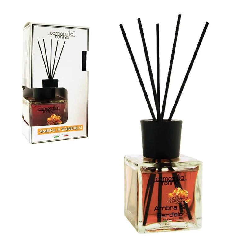 CAMOMILLA PROFUMATORE PER AMBIENTE CUBO 200ML AMBRA E SANDALO