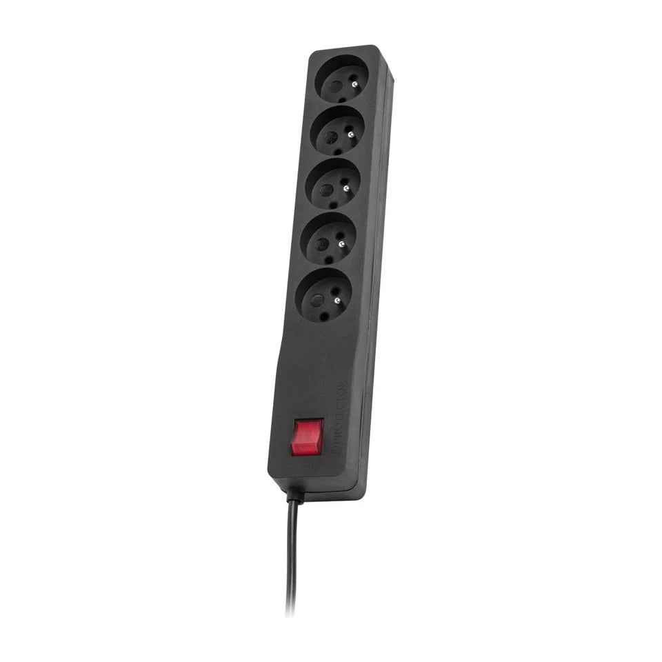 Prolunga LESTAR 1966006332 da 1,5 m con presa 230 V AC per interni, nera