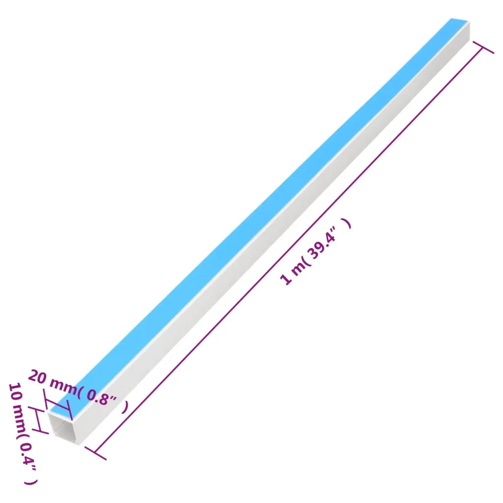 Canalina per Cavi Autoadesiva 20x10 mm 10 m in PVC CFW2118562