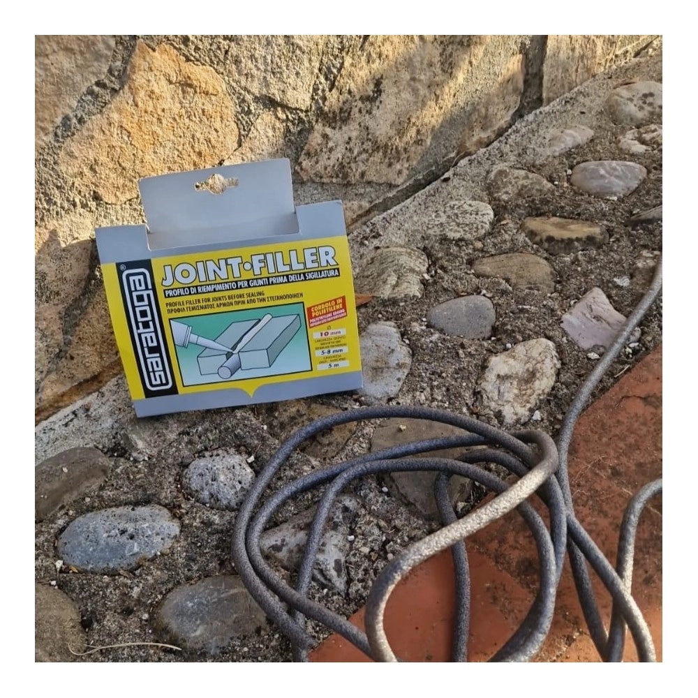 Saratoga joint filler 5mt profilo di riempimento di giunti per interni ed esterni, diametro 15mm