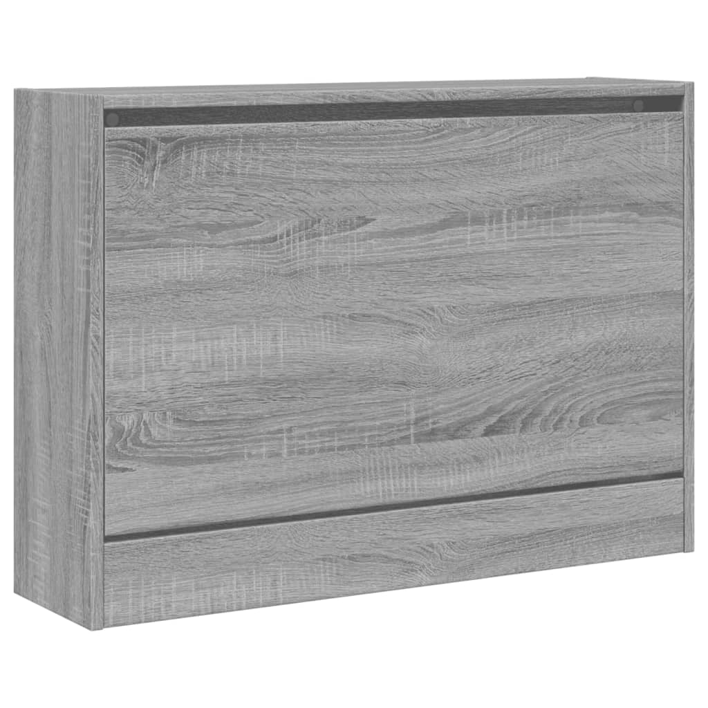 Scarpiera mobile contenitore per scarpe mobile per ingresso/corridoio/soggiorno design Sonoma 80 x 21 x 57 cm legno ingegnerizzato grigio 02_0022095