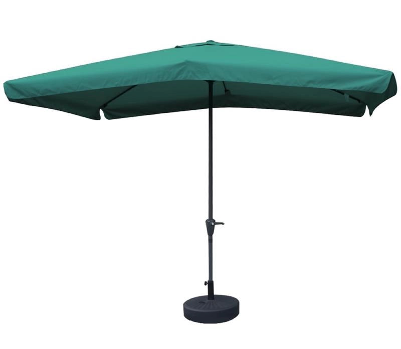 MAURY'S OMBRELLONE DA GIARDINO RETTANGOLARE 3 X 2 MT COLORE VERDE DIAMETRO ASTA 40 MM