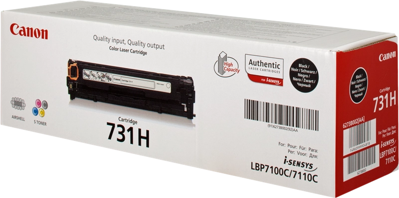 Canon 731H cartuccia toner 1 pz Originale Nero