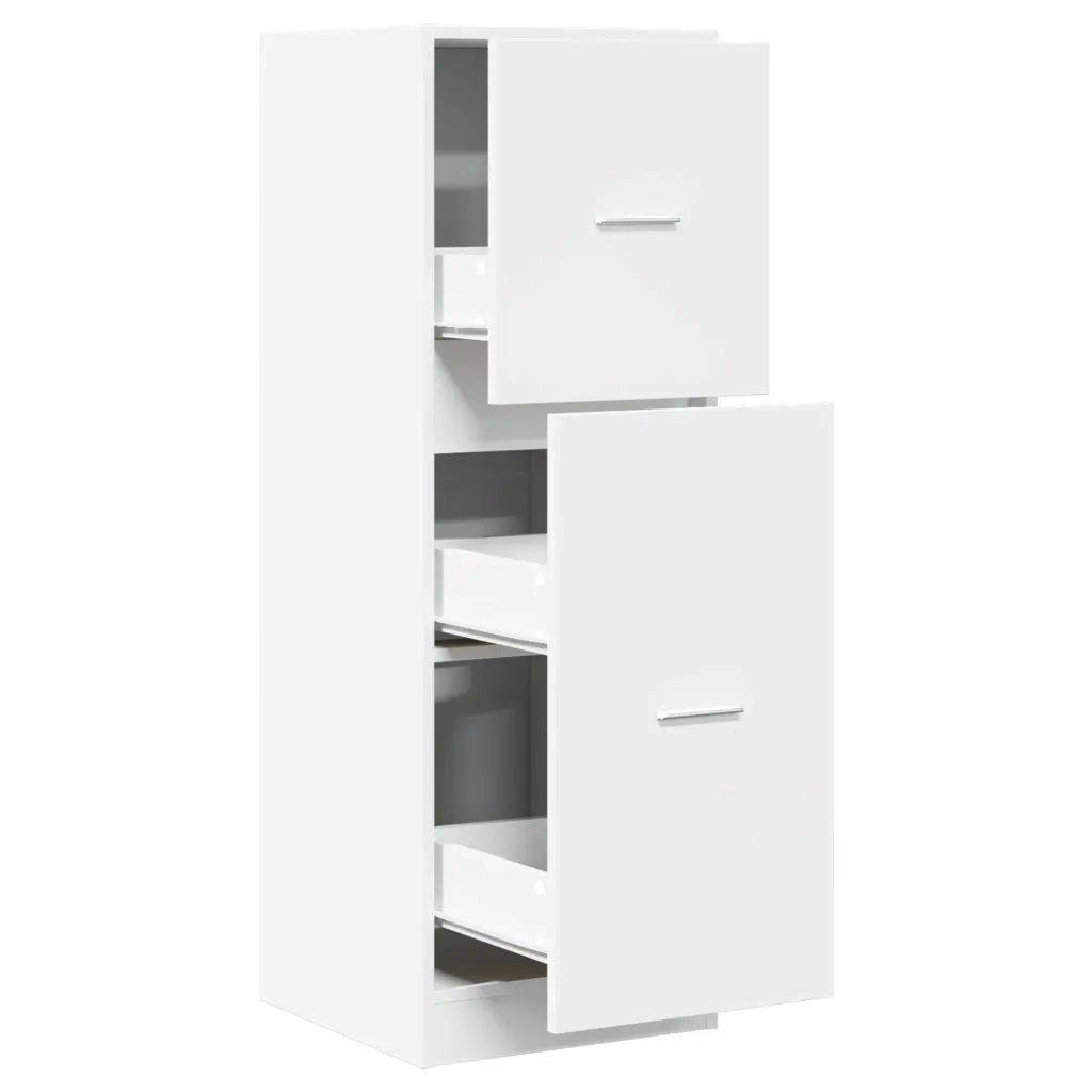 Armadietto da Farmacia Bianco 40x41x118 cm in Truciolato