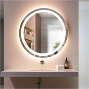 Specchio Bagno LED Rotondo Venere Ø60 cm, Specchio Retroilluminato Bagno, Specchio LED Bagno 4000K, Specchio Rotondo Bagno Moderno