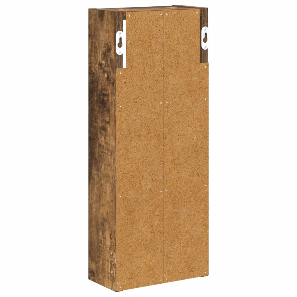 Armadio da bagno a muro Quercia Affumicata 20 x 10 x 50 cm 889283