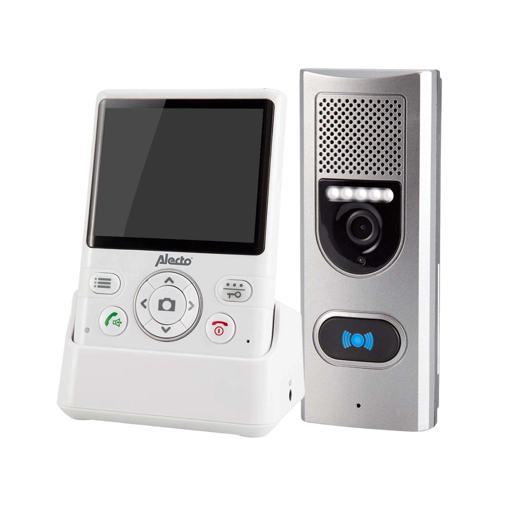 Videocitofono Modello ADI-250 con Visione a Infrarossi Schermo 3.5 pollici Bianco / Argento Alecto