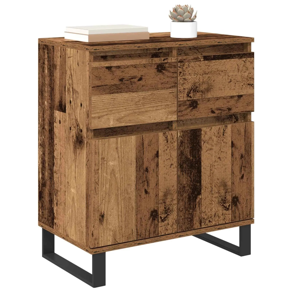Credenza | Madia | Buffet da pranzo | Armadio da pranzo con cassetto Legno vecchio 60 x 35 x 70 cm