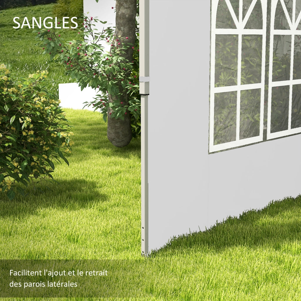 Paroi laterali per tenda da giardino ¨C zephmum ¨C 295x195 cm bianco