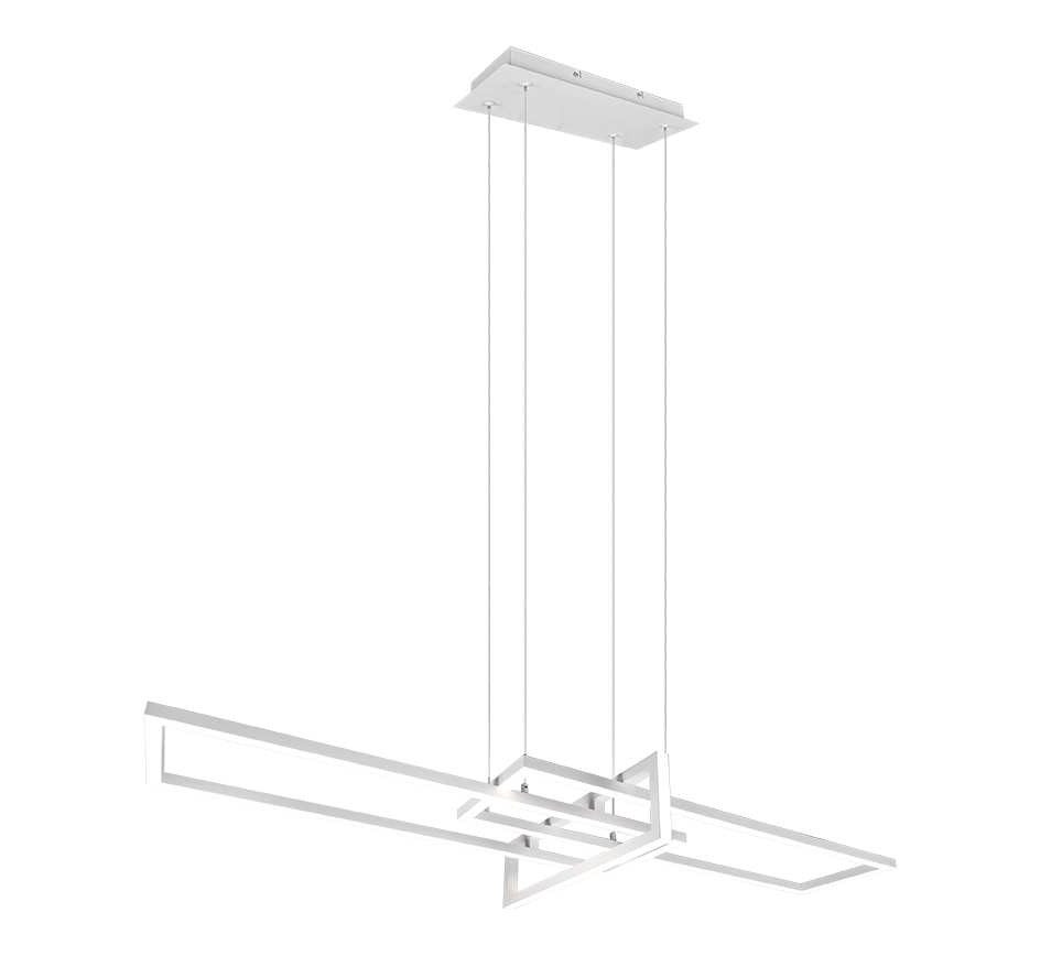 Lampada Sospensione Led Moderna Lampadario Dimmer Bianca Salinas GD Trio