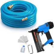 Tubo per Aria Compressa 20m 15 Bar Connettore 1/4' Incl. Sparachiodi 100 Punti 100 Chiodi