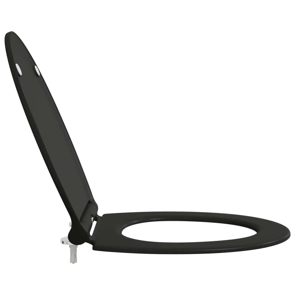Sedile del WC Nero 47 x 37,5 x 3,8 cm Duroplast 42002364