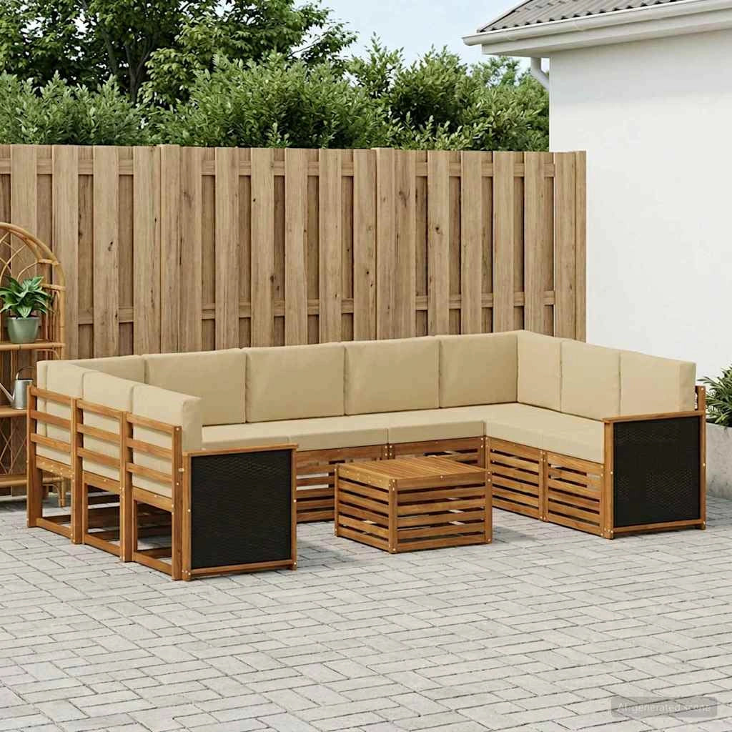 Set divani Legno di Acacia Massello 3384854