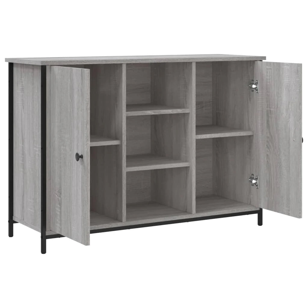 Buffet credenza cassettiera armadio mobile contenitore organizer cucina soggiorno salotto Sonoma 100 x 35 x 70 cm legno ingegnerizzato grigio 02_0036247