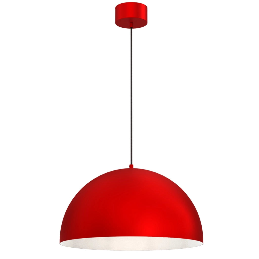 Lampada a sospensione Luminex Single rossa Ø50 E27