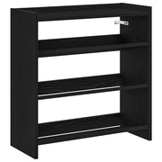 Scarpiera | Mobile per scarpe Nera 60x25x62 cm in Legno Multistrato