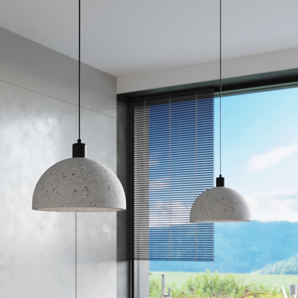 Lampada a sospensione cemento Carlito Pure Lume PU.0847