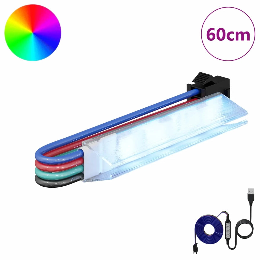 Striscia LED 12 pcs Nero e Bianco 1745 mm Rame e plastica 3429135
