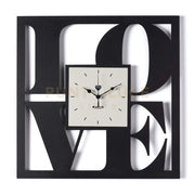 Orologio da parete di design Love Nero,avorio
